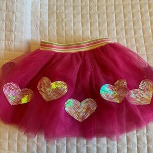 Mud Pie Pink and Gold Tulle Skirt